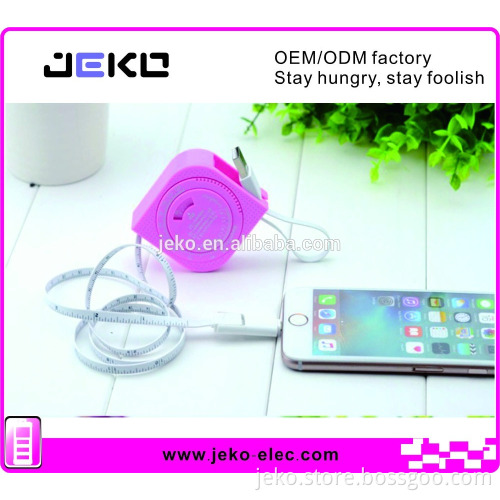 Creative USB cable 2 in 1 USB cable with ruler retractable USB cable with measuring scale